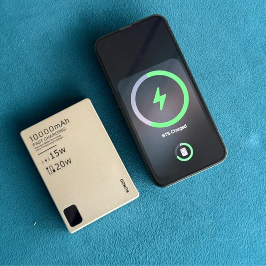 10000mAh Magnetic Wireless Power Bank | 15W Wireless + 20W Fast Charging | Ultra-Slim MagSafe Power Bank - Pwolimarket