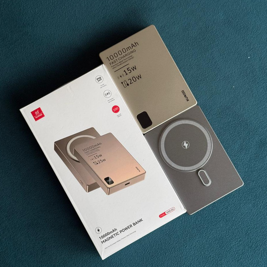 10000mAh Magnetic Wireless Power Bank | 15W Wireless + 20W Fast Charging | Ultra-Slim MagSafe Power Bank - Pwolimarket