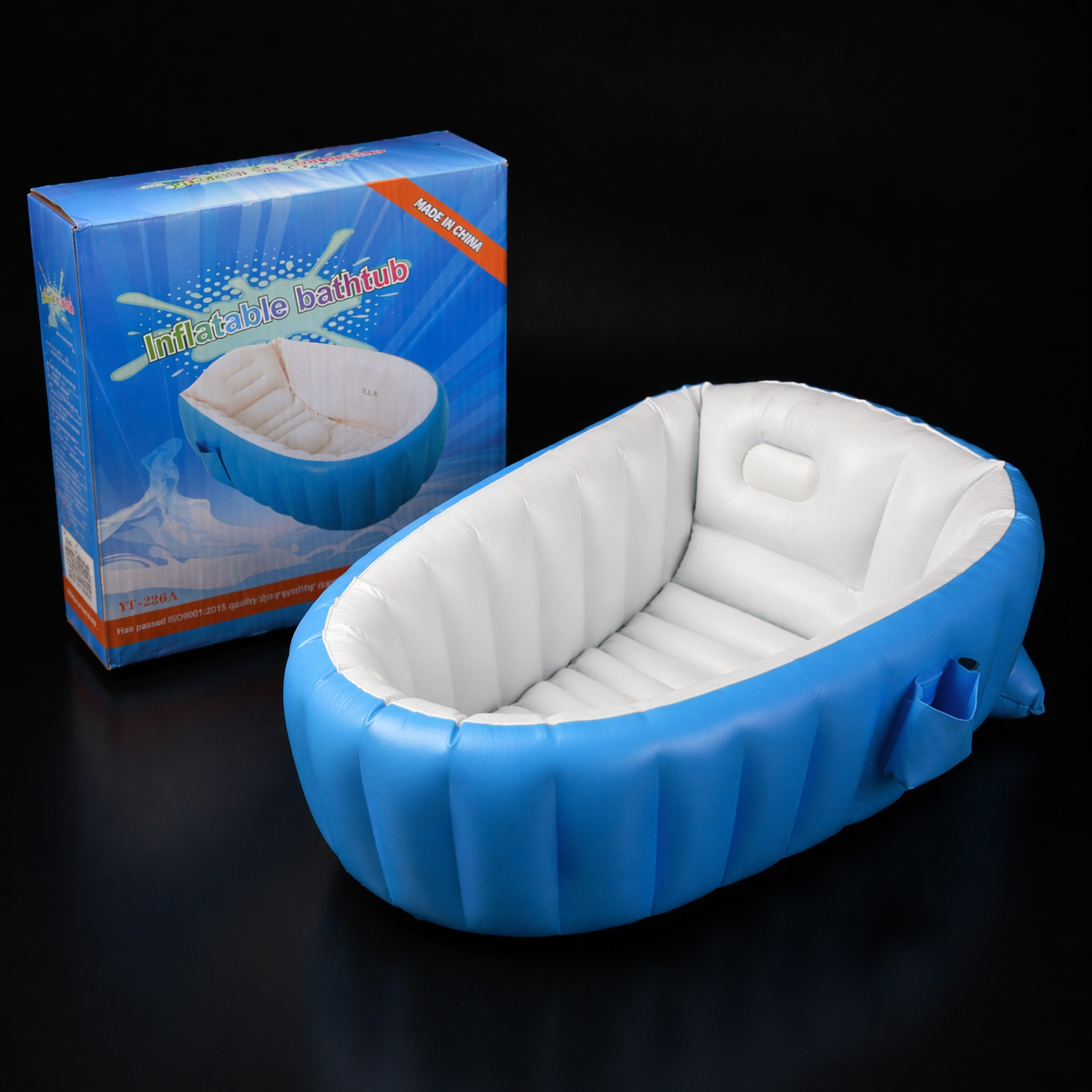 Inflatable Baby Bathtub | Portable Foldable Bath Tub for Newborns & Toddlers – Soft Cushion, Anti-Slip Base - Pwolimarket