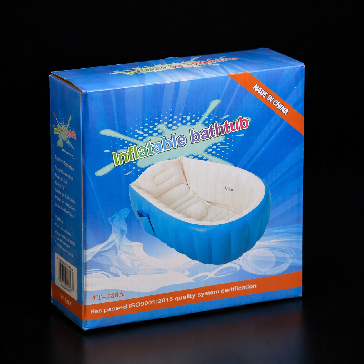 Inflatable Baby Bathtub | Portable Foldable Bath Tub for Newborns & Toddlers – Soft Cushion, Anti-Slip Base - Pwolimarket