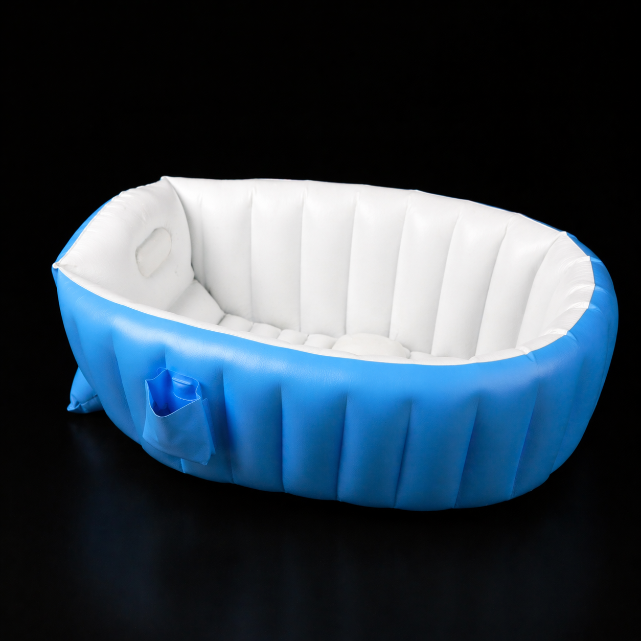 Inflatable Baby Bathtub | Portable Foldable Bath Tub for Newborns & Toddlers – Soft Cushion, Anti-Slip Base - Pwolimarket