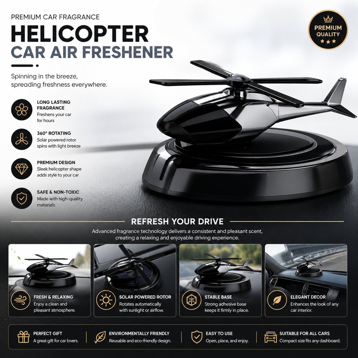 Helicopter Car Air Freshener | Pwolimarket