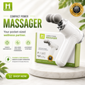 Cordless Electric Body Massager Gun with 6 Heads | Deep Tissue Muscle Relief |Pwolimarket