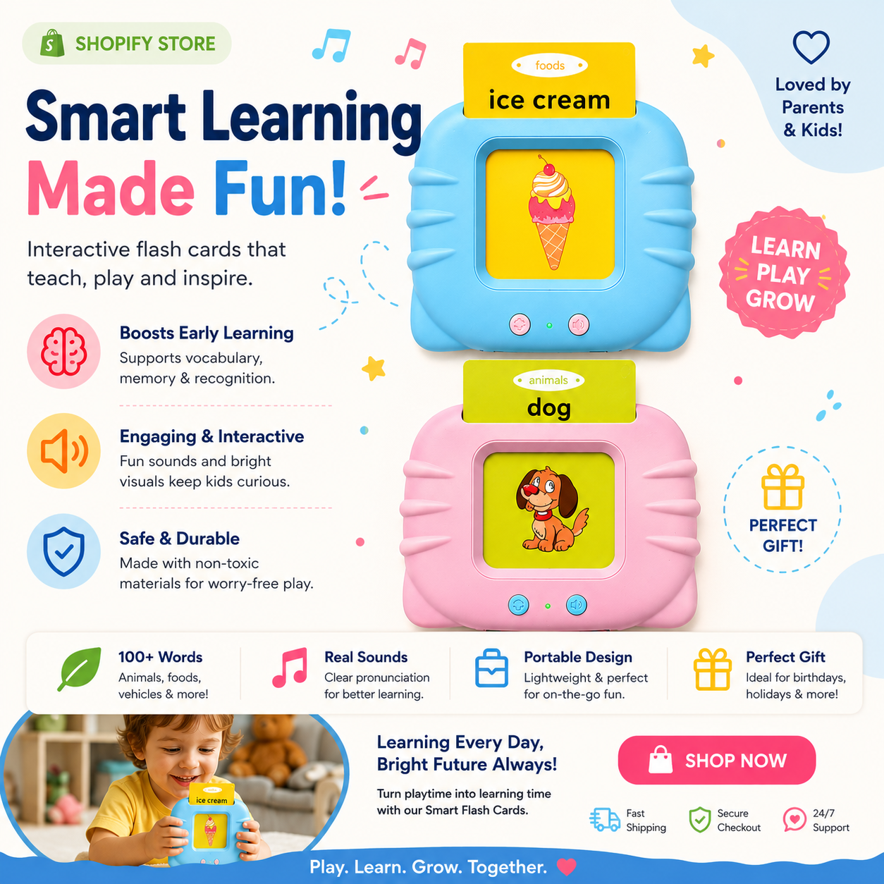 Kids Card Insertion Learning Machine – Interactive Educational Toy for Kids |Pwolimarket