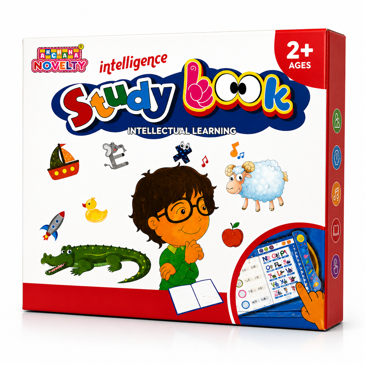 Intelligence Study Book for Kids | Interactive Sound Learning Book with Phonics, Alphabet & Numbers |Pwolimarket