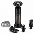 3-in-1 Rechargeable Electric Shaver for Men | Beard Trimmer, Nose Trimmer & Grooming Kit – Pwolimarket
