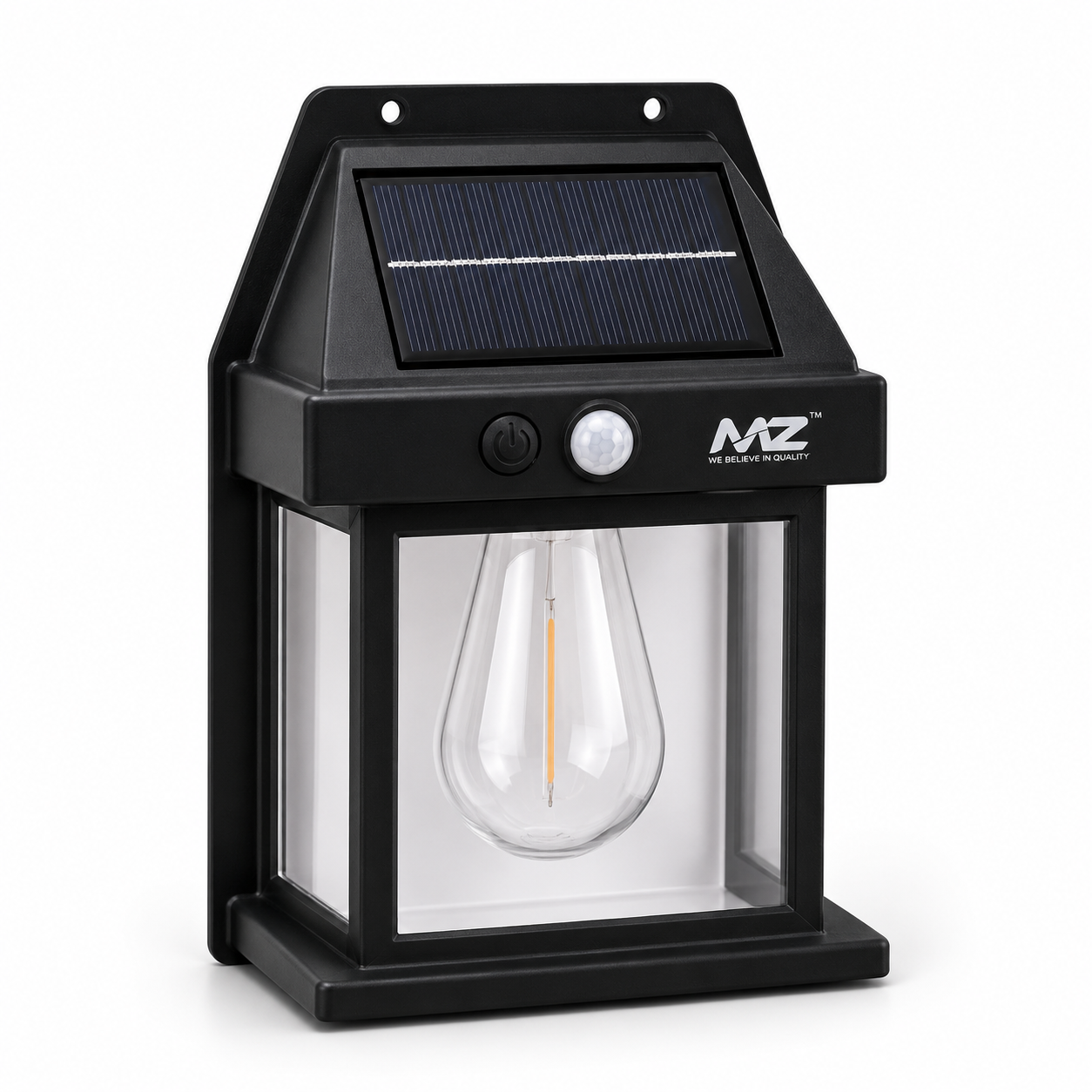 MZ Solar LED Wall Light with Motion Sensor | Outdoor Waterproof Solar Garden & Gate Lamp |Pwolimarket