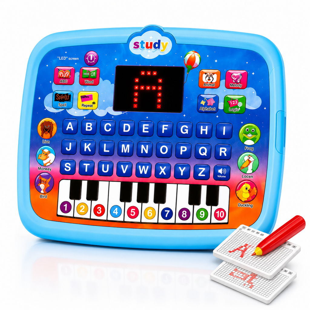 Kids Educational Learning Laptop Toy with Music, Games & Alphabet Keyboard |Pwolimarket