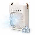 Mini Cooling Fan with Water Tank & Mist Spray | Portable Air Cooler USB Rechargeable – Pwolimarket
