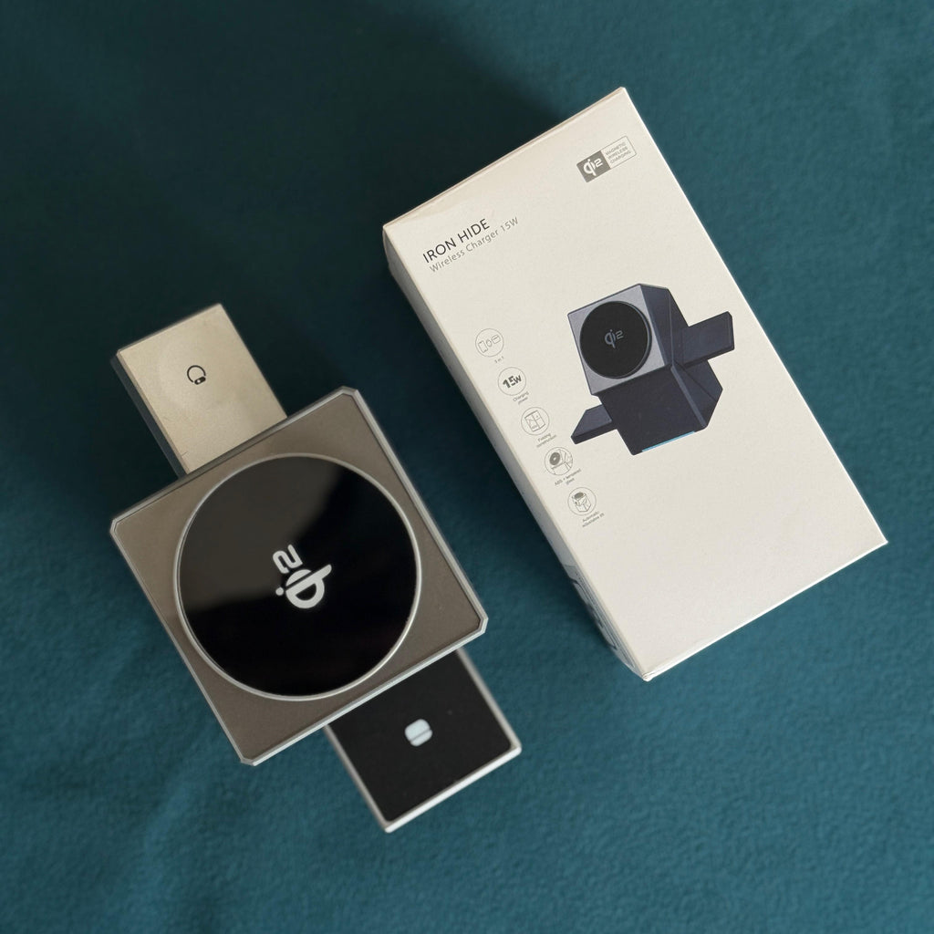 IRON HIDE 15W Wireless Charger – Fast, Secure & Stylish Charging | Pwolimarket