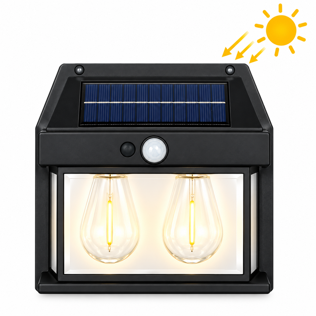 AMZ M992 Solar Wall Lamp  Smart Energy-Saving Outdoor Lighting Pwolimarket