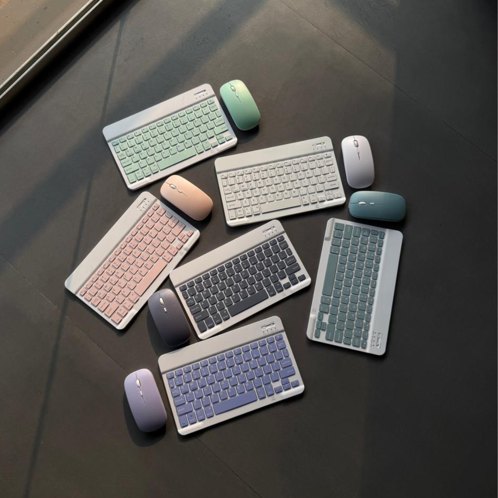 Wireless Bluetooth Keyboard and Mouse Combo – Rechargeable Slim Keyboard for Laptop, Tablet & Mobile |Pwolimarket