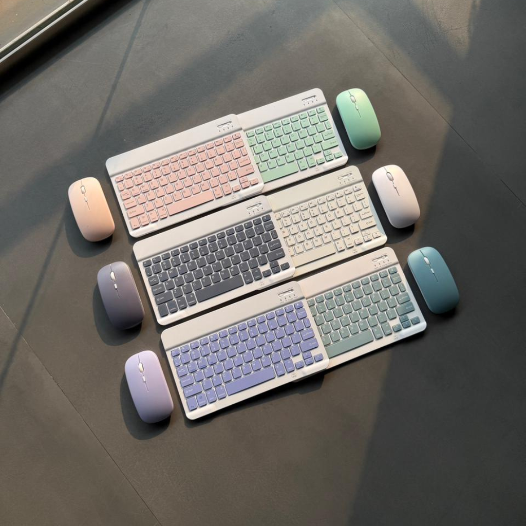 Wireless Bluetooth Keyboard and Mouse Combo – Rechargeable Slim Keyboard for Laptop, Tablet & Mobile |Pwolimarket