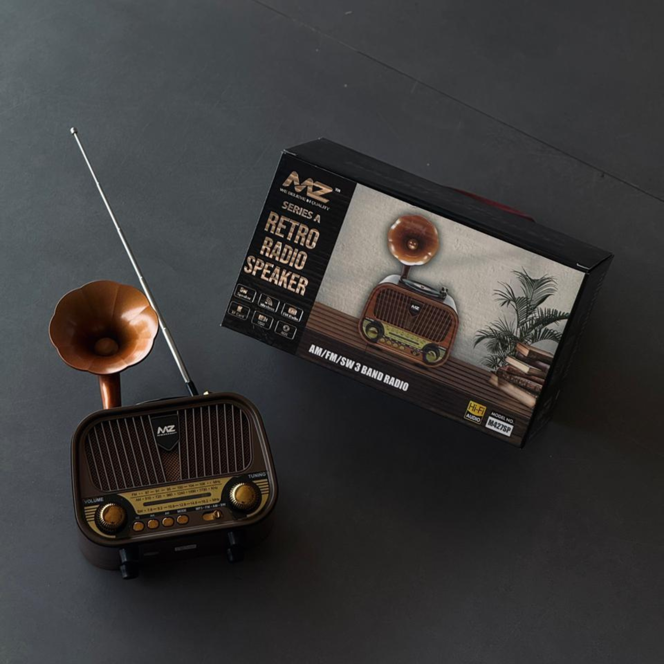 MZ Series A Retro Radio Speaker – Classic Look, Modern Sound | Pwolimarket