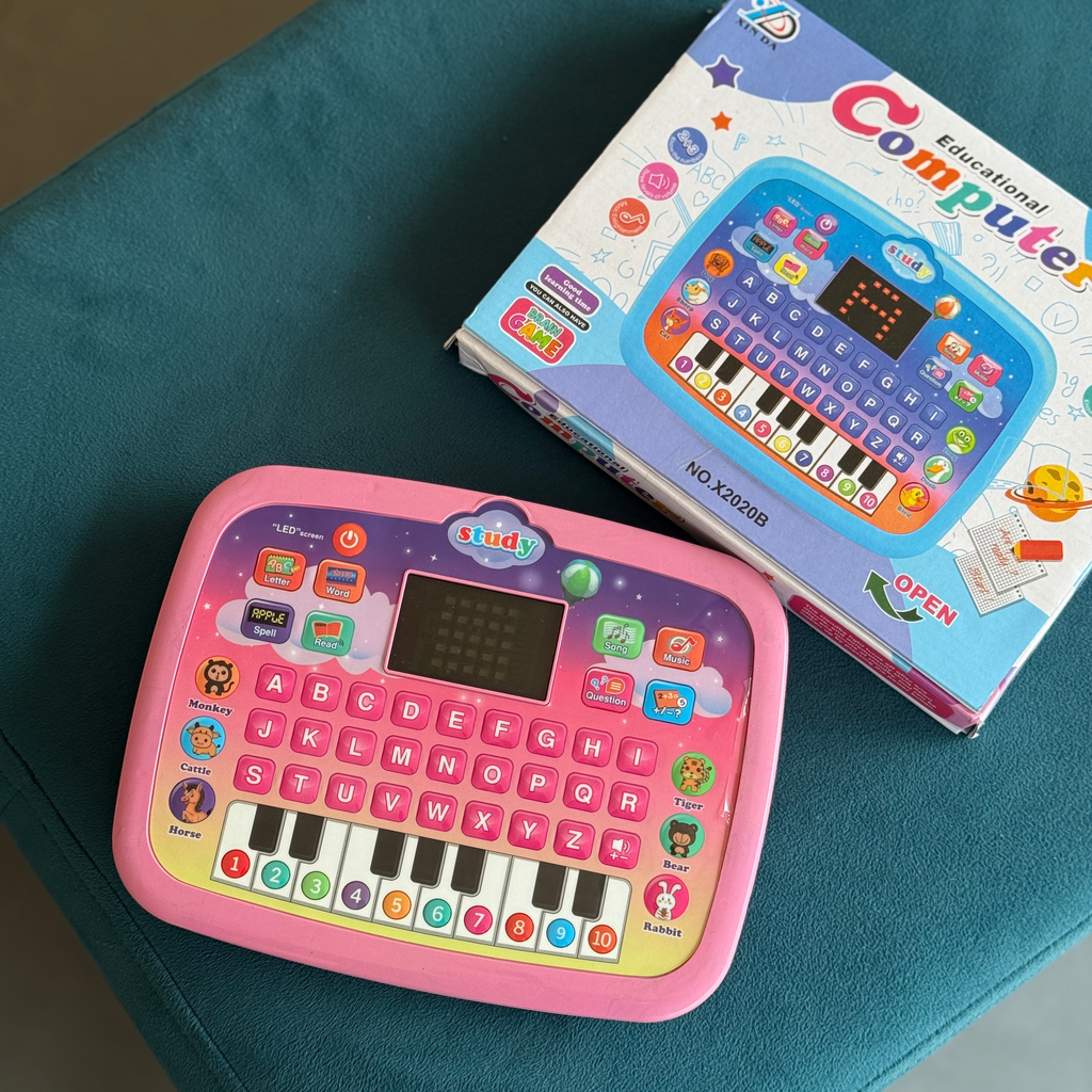 Kids Educational Learning Laptop Toy with Music, Games & Alphabet Keyboard |Pwolimarket