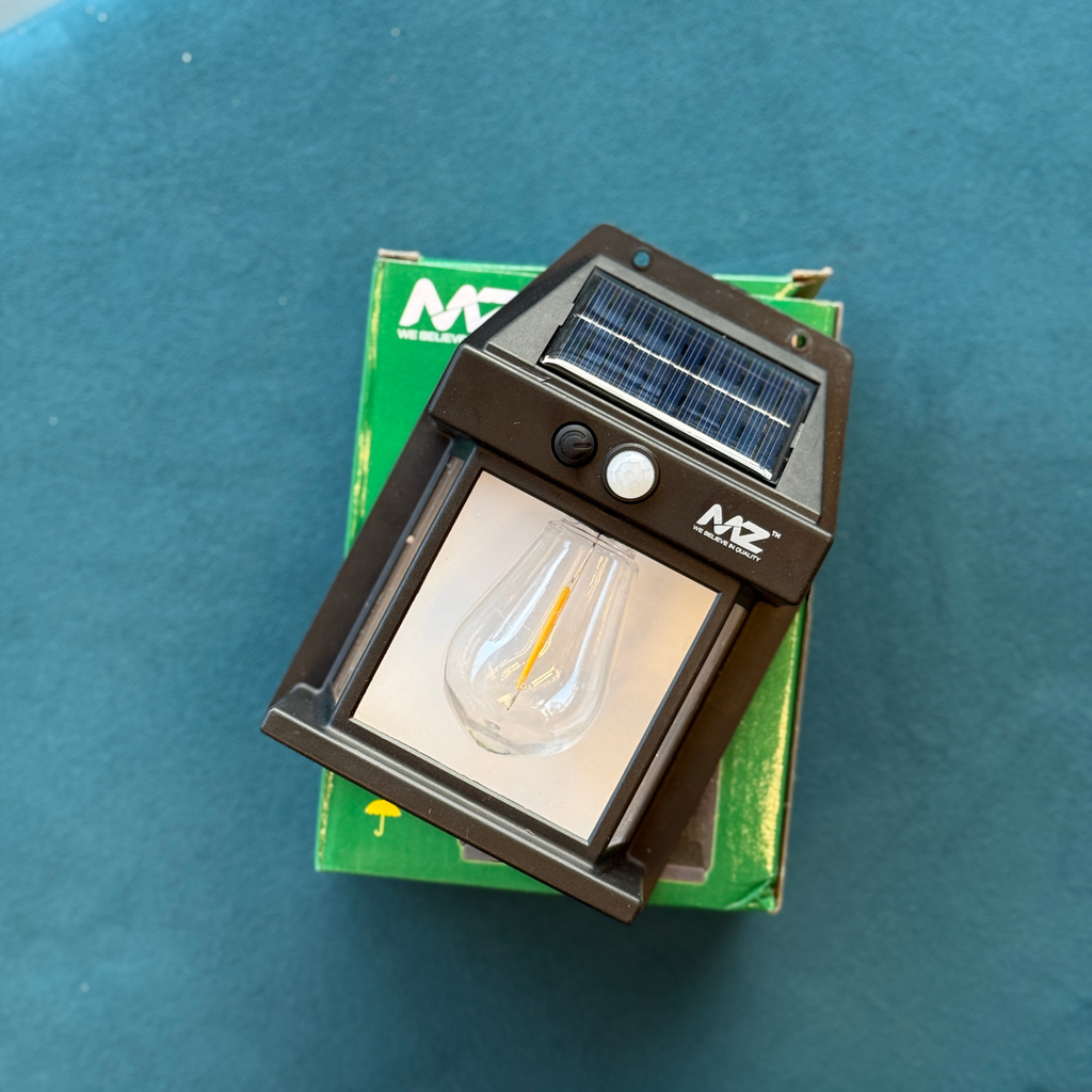 MZ Solar LED Wall Light with Motion Sensor | Outdoor Waterproof Solar Garden & Gate Lamp |Pwolimarket