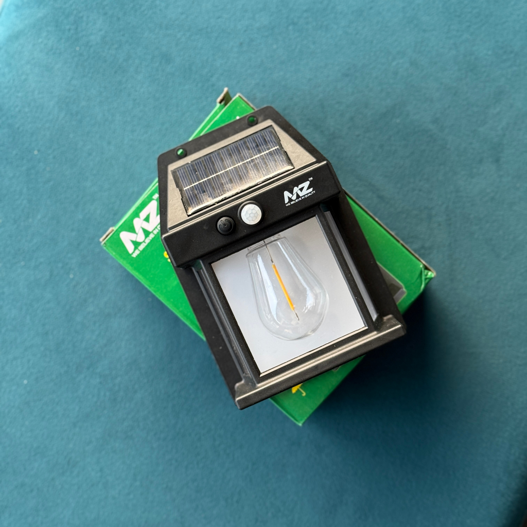 MZ Solar LED Wall Light with Motion Sensor | Outdoor Waterproof Solar Garden & Gate Lamp |Pwolimarket