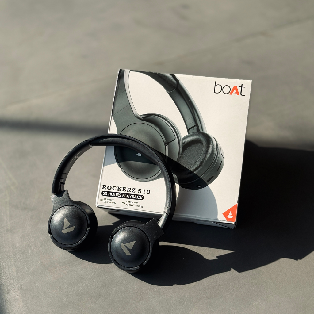 boAt Rockerz 510 Wireless Bluetooth Headphones with Mic
