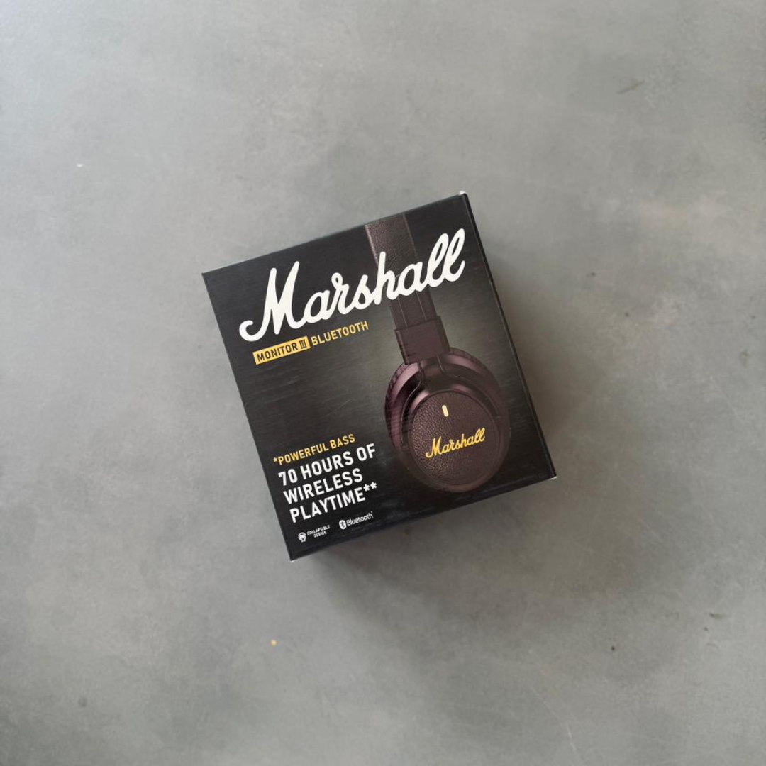 Marshall Monitor III Bluetooth Wireless Headphones with 70 Hours Playtime