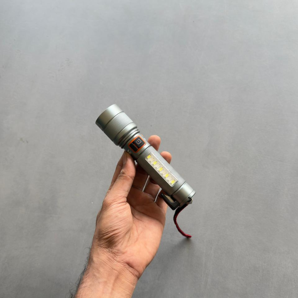 MZ M987 Multi-Functional Car Safety MZ M987 Multi-Functional Car Safety Flashlight 80W Torch + 30W COB Light | Emergency Hammer |Pwolimarket