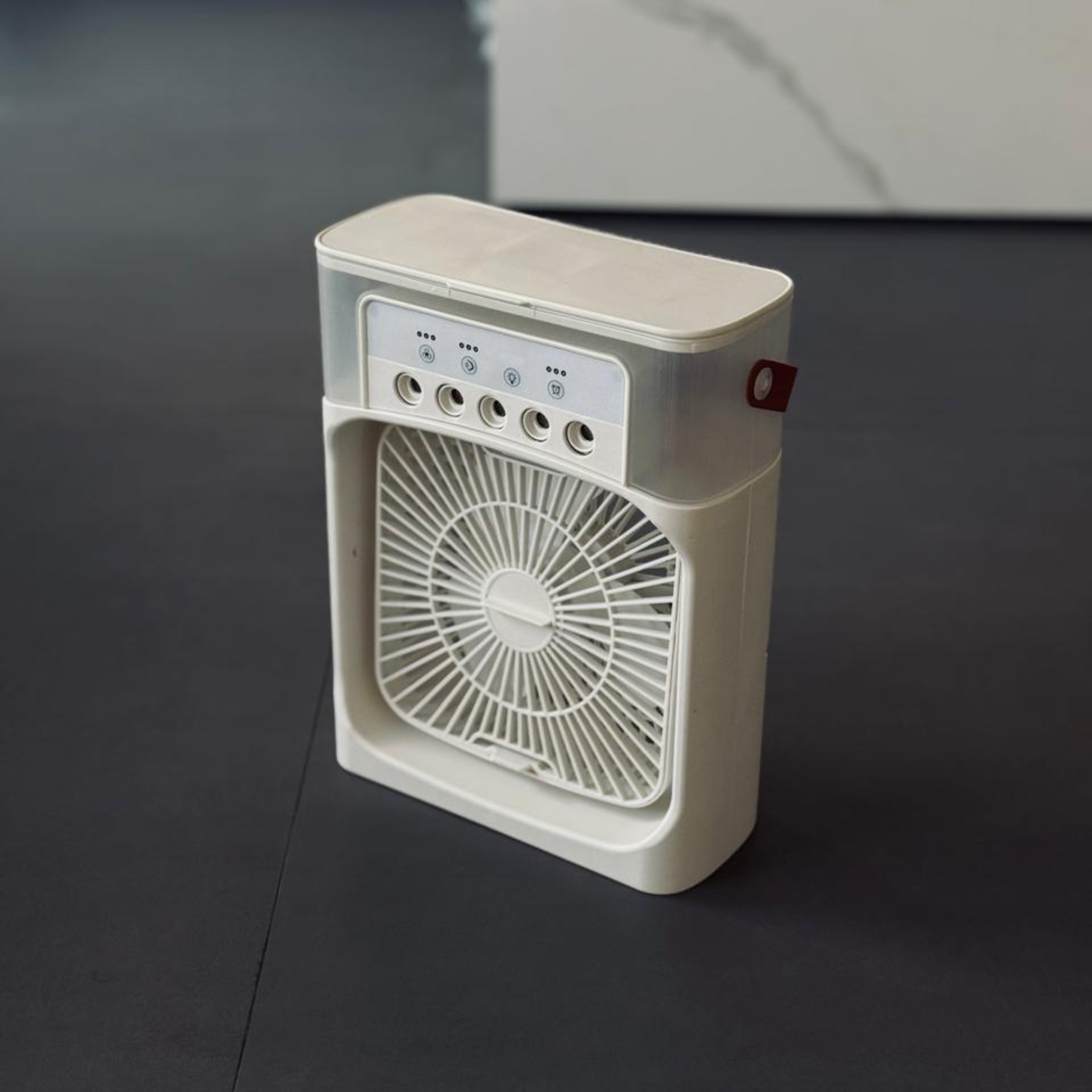 Mini Cooling Fan with Water Tank & Mist Spray | Portable Air Cooler USB Rechargeable – Pwolimarket