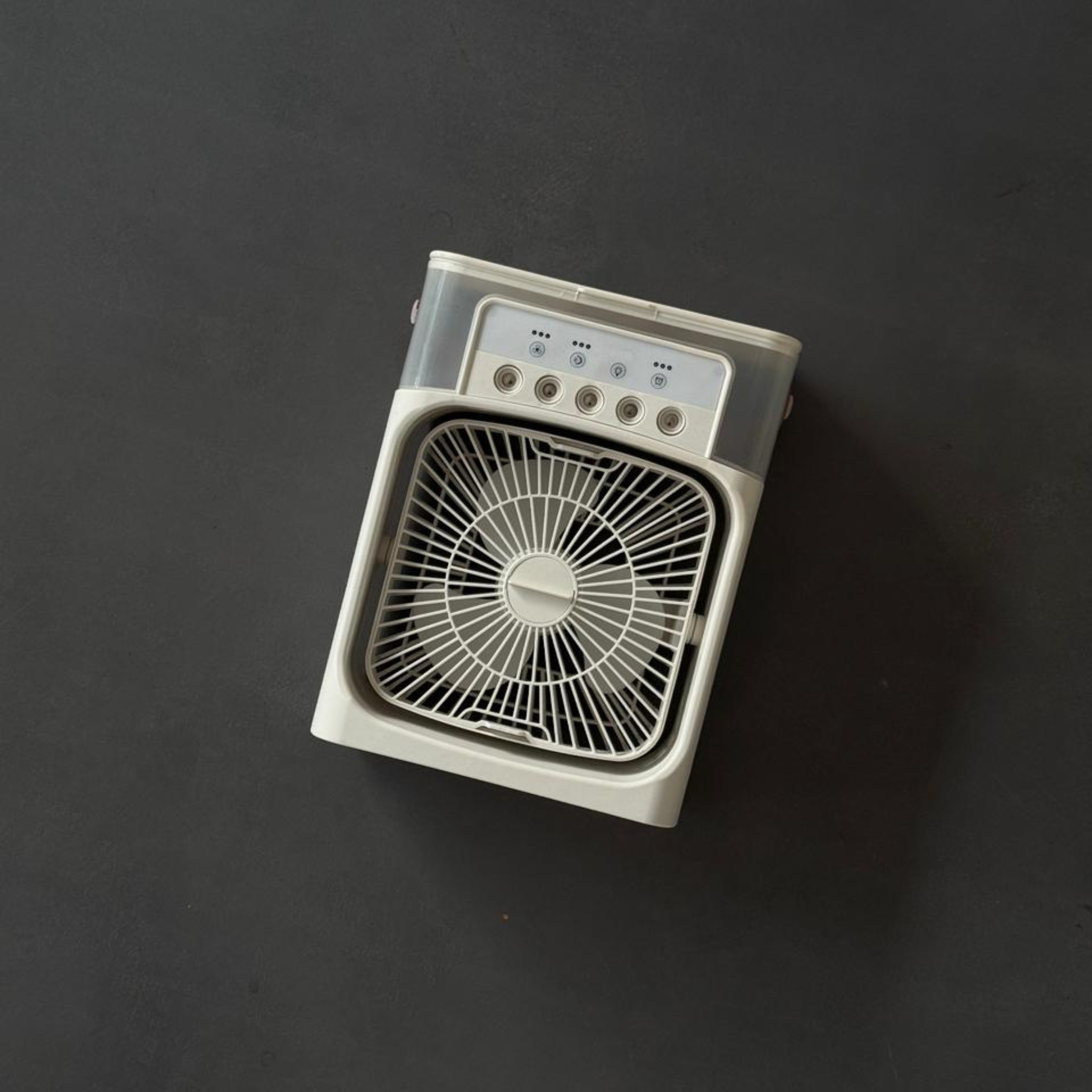 Mini Cooling Fan with Water Tank & Mist Spray | Portable Air Cooler USB Rechargeable – Pwolimarket