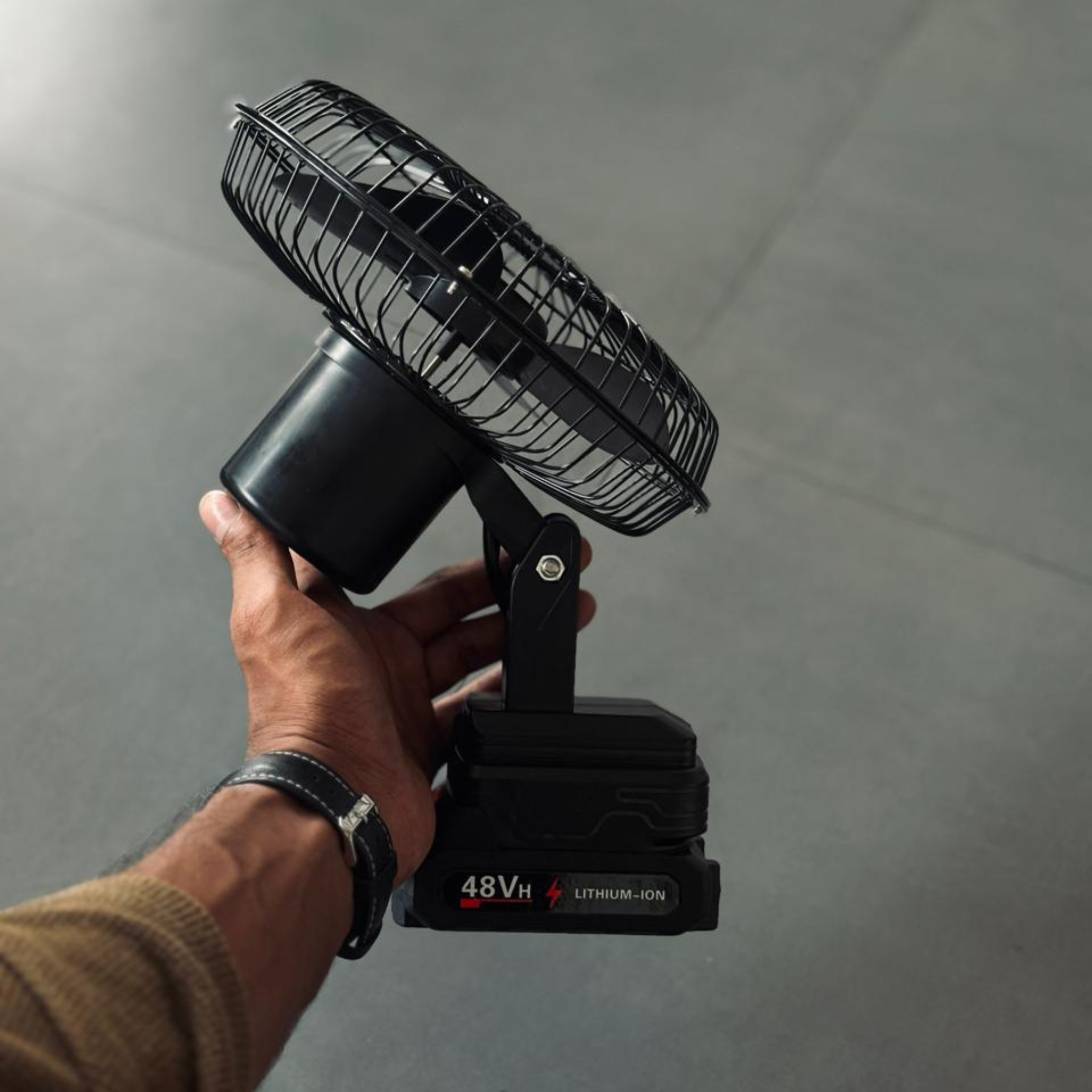 Portable Rechargeable Battery Fan | High-Speed Lithium Fan for Power Cuts & Travel – Pwolimarket