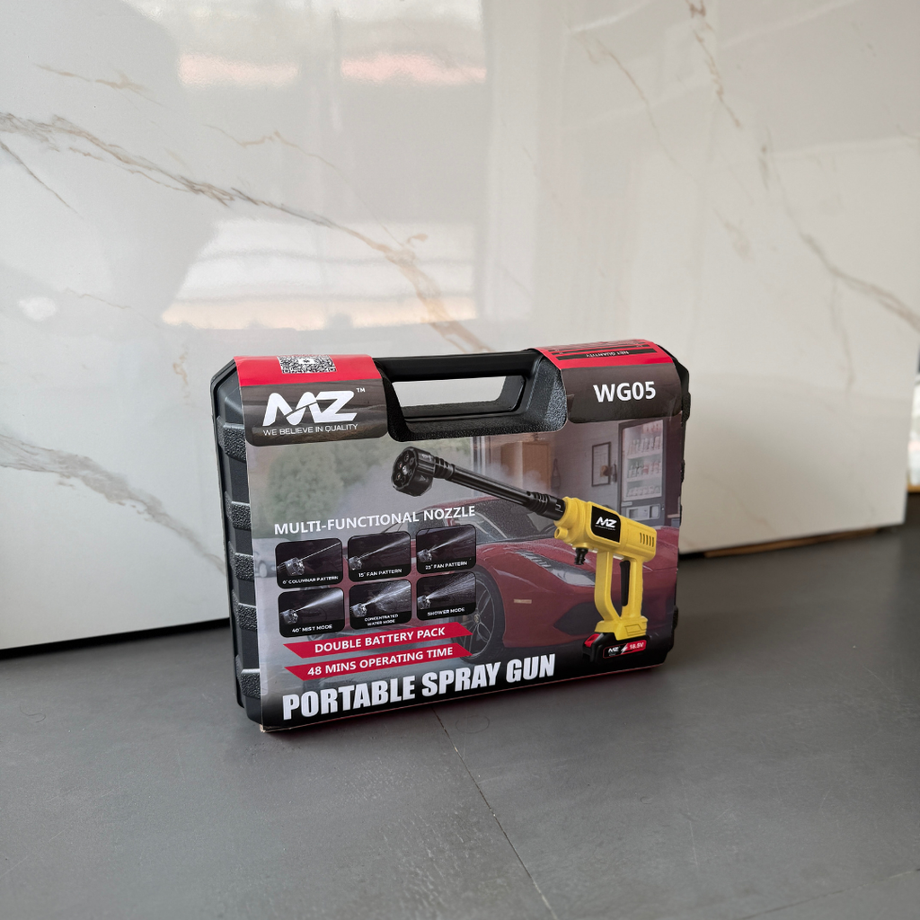 MZ High Pressure Washer for Car & Bike Cleaning – Portable Water Jet Cleaner