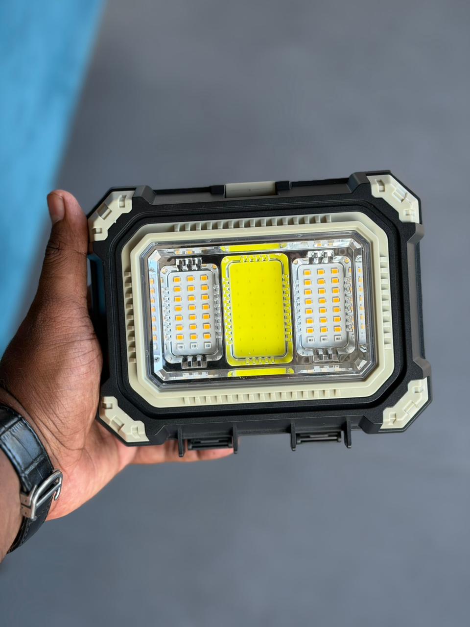 Solar Rechargeable LED Work Light with Multi-Tool Kit | Pwolimarket