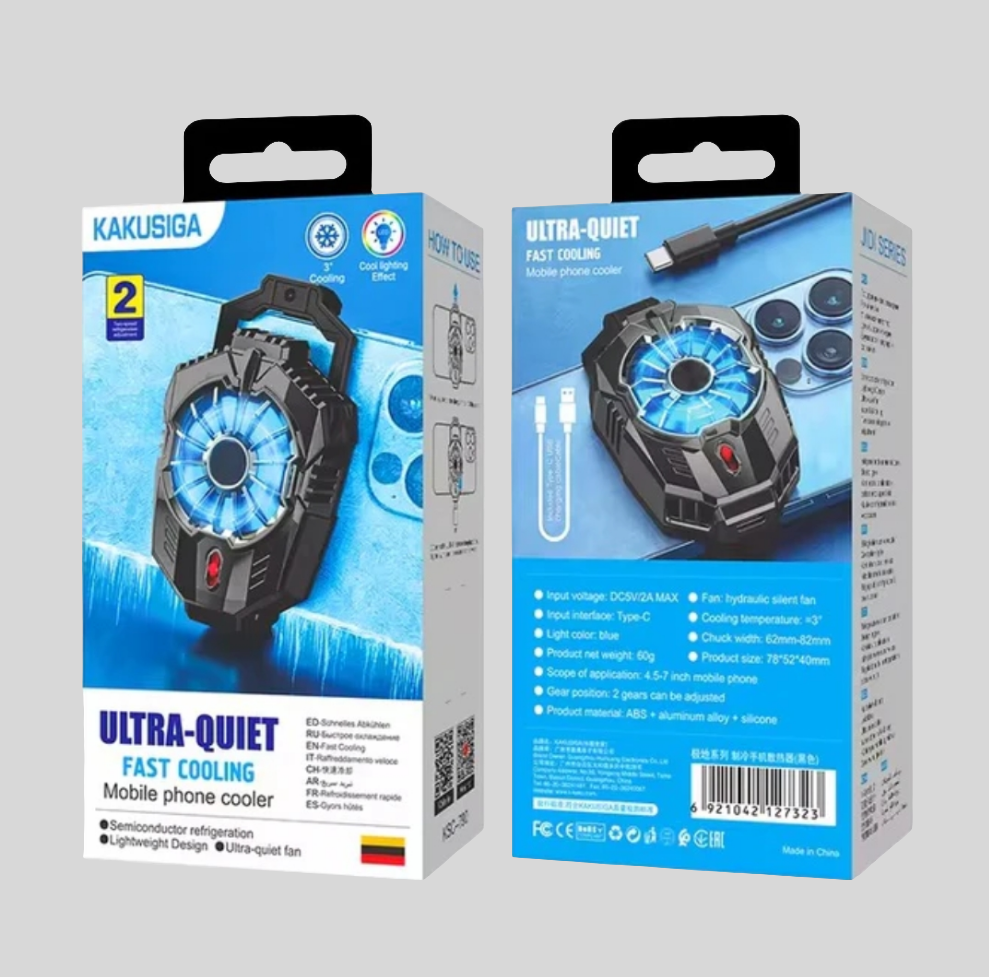 Ultra-Quiet Mobile Phone Cooler