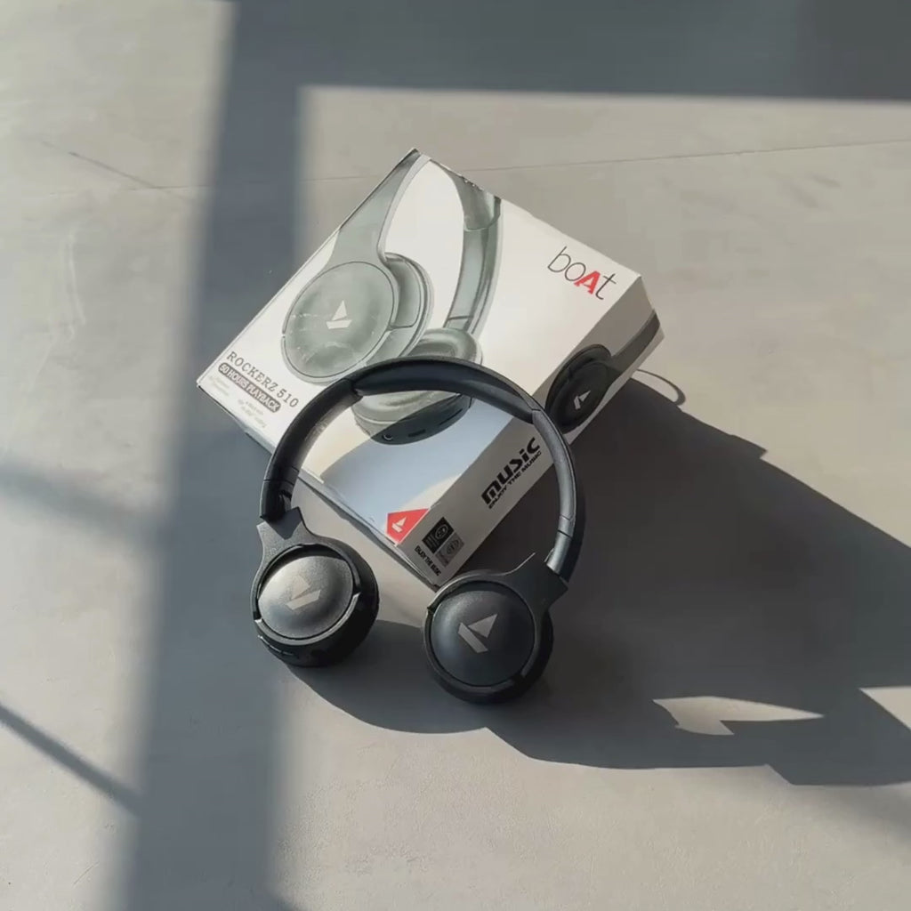 boAt Rockerz 510 Wireless Bluetooth Headphones with Mic