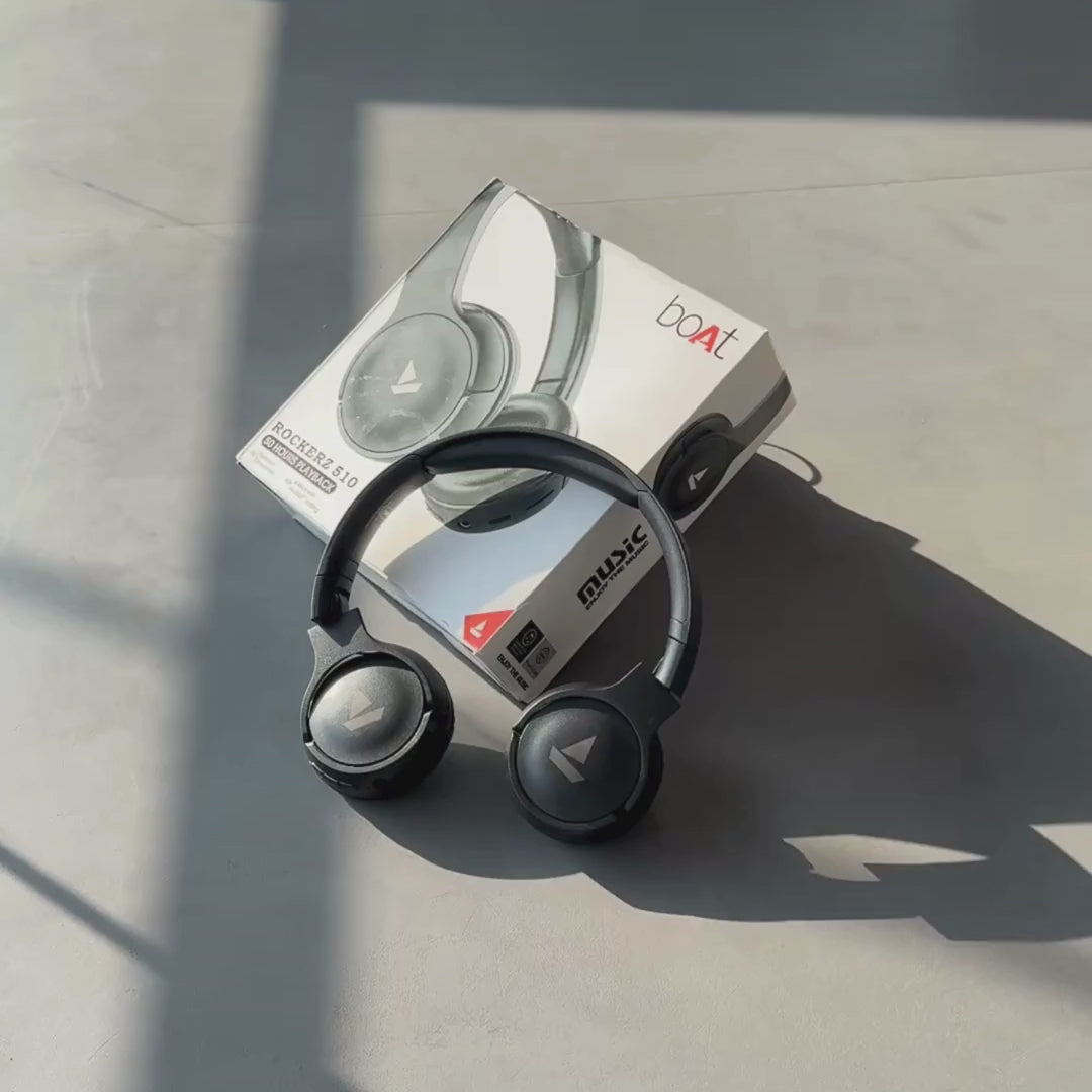boAt Rockerz 510 Wireless Bluetooth Headphones with Mic