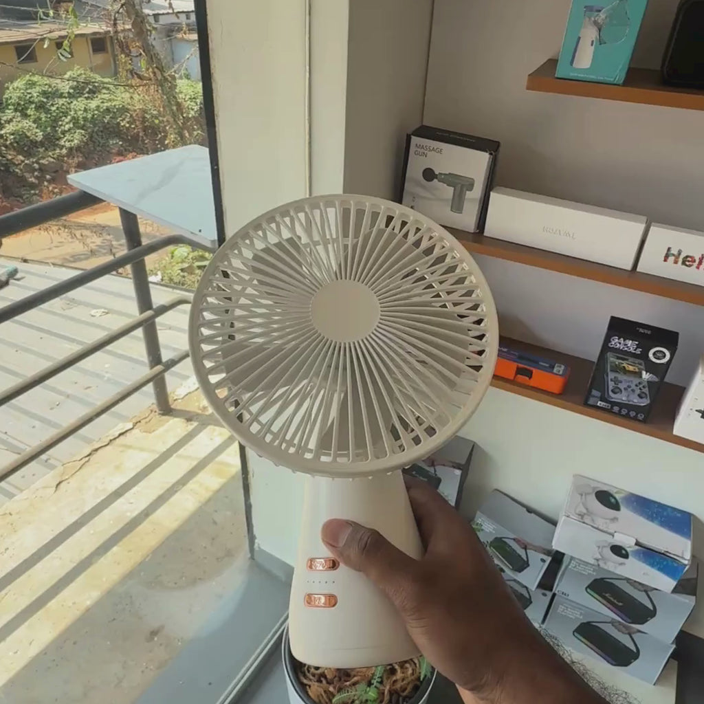 Osring 6 Inch Desk Fan with Lamp – Rechargeable Portable Table Fan (OS-5121)